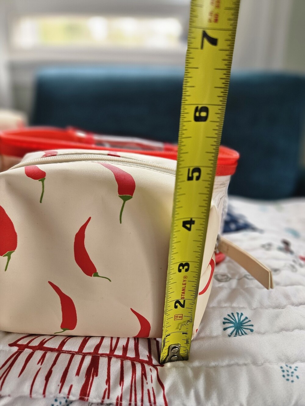 Tender Lover Carry Red & Cream Cosmetic Travel Bag Set - Picture 5 of 9